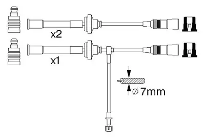 Directo De Fábrica Juego de cables de encendido BOSCH 0 356 912 946